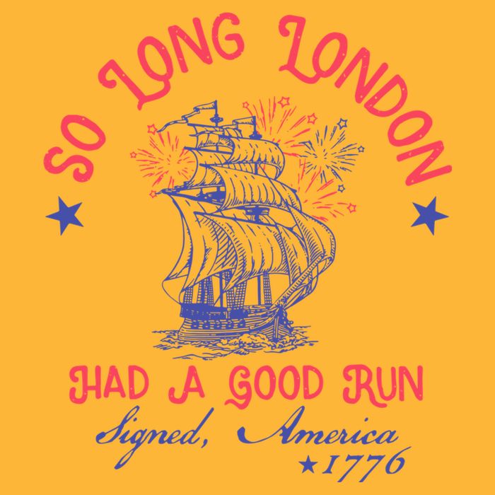 So Long London Had A Good Run Funny 4th Of July Pom Pom 12in Knit Beanie