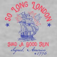 So Long London Had A Good Run Funny 4th Of July Ladies PosiCharge Tri-Blend Wicking Tank