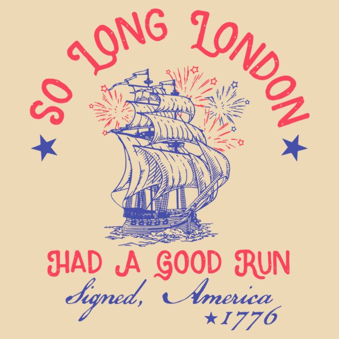 So Long London Had A Good Run Funny 4th Of July Drawstring Bag