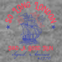 So Long London Had A Good Run Funny 4th Of July 7-Panel Snapback Hat