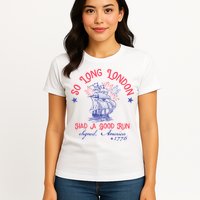 So Long London Had A Good Run Funny 4th Of July Womens T-Shirt