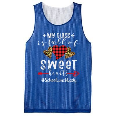 School Lunch Lady My Class Is Full Of Sweet Hearts Cool Gift Mesh Reversible Basketball Jersey Tank