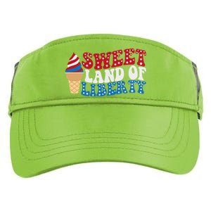 Sweet Land Liberty 4th Of July / Funny Independence Usa Day Great Gift Adult Drive Performance Visor