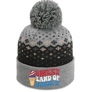 Sweet Land Liberty 4th Of July / Funny Independence Usa Day Great Gift The Baniff Cuffed Pom Beanie