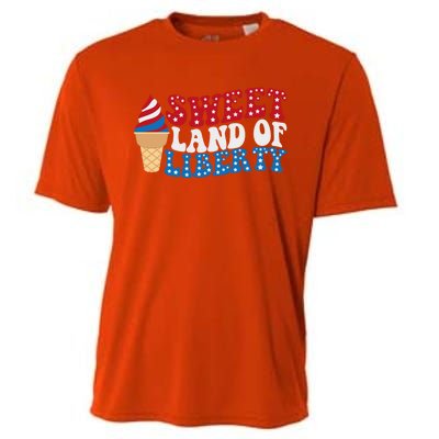 Sweet Land Liberty 4th Of July / Funny Independence Usa Day Great Gift Cooling Performance Crew T-Shirt