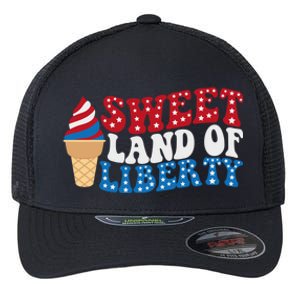 Sweet Land Liberty 4th Of July / Funny Independence Usa Day Great Gift Flexfit Unipanel Trucker Cap