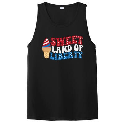 Sweet Land Liberty 4th Of July / Funny Independence Usa Day Great Gift PosiCharge Competitor Tank