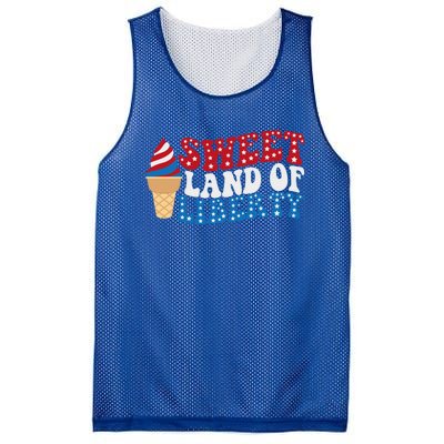 Sweet Land Liberty 4th Of July / Funny Independence Usa Day Great Gift Mesh Reversible Basketball Jersey Tank