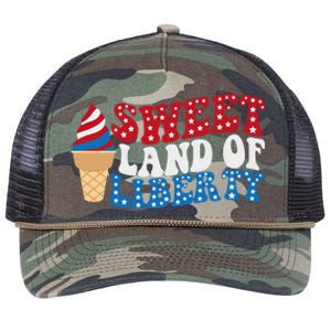 Sweet Land Liberty 4th Of July / Funny Independence Usa Day Great Gift Retro Rope Trucker Hat Cap