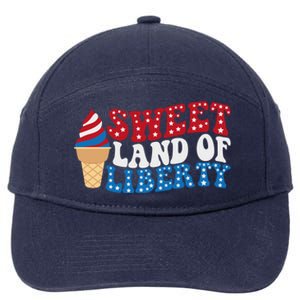 Sweet Land Liberty 4th Of July / Funny Independence Usa Day Great Gift 7-Panel Snapback Hat