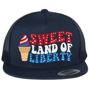 Sweet Land Liberty 4th Of July / Funny Independence Usa Day Great Gift Flat Bill Trucker Hat