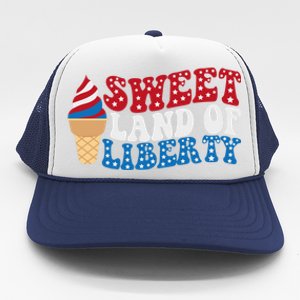 Sweet Land Liberty 4th Of July / Funny Independence Usa Day Great Gift Trucker Hat