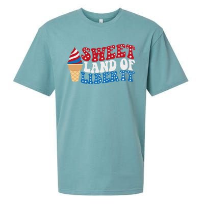 Sweet Land Liberty 4th Of July / Funny Independence Usa Day Great Gift Sueded Cloud Jersey T-Shirt