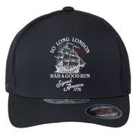 So Long London Had A Good Run Signed America 1776 Flexfit Unipanel Trucker Cap