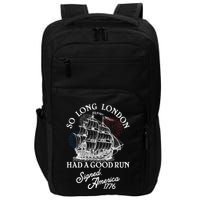 So Long London Had A Good Run Signed America 1776 Impact Tech Backpack