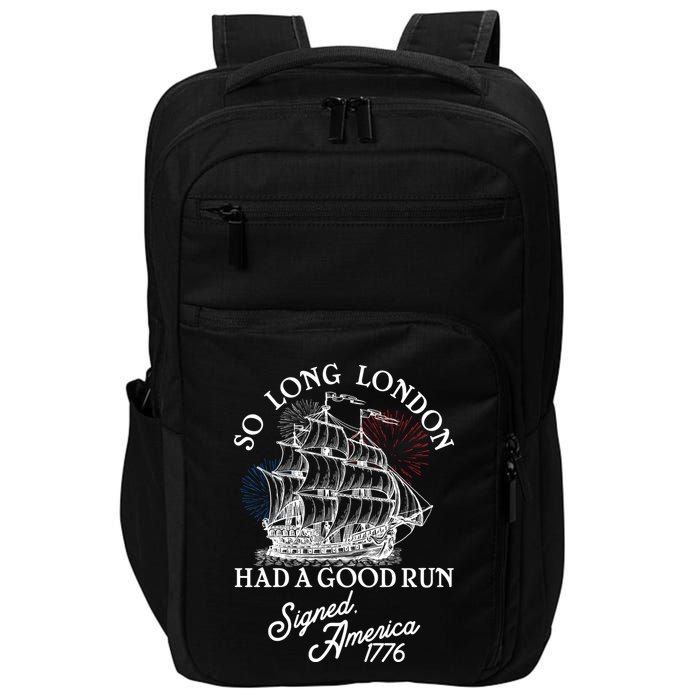 So Long London Had A Good Run Signed America 1776 Impact Tech Backpack