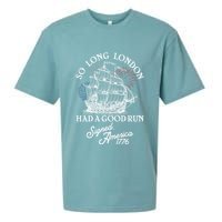 So Long London Had A Good Run Signed America 1776 Sueded Cloud Jersey T-Shirt