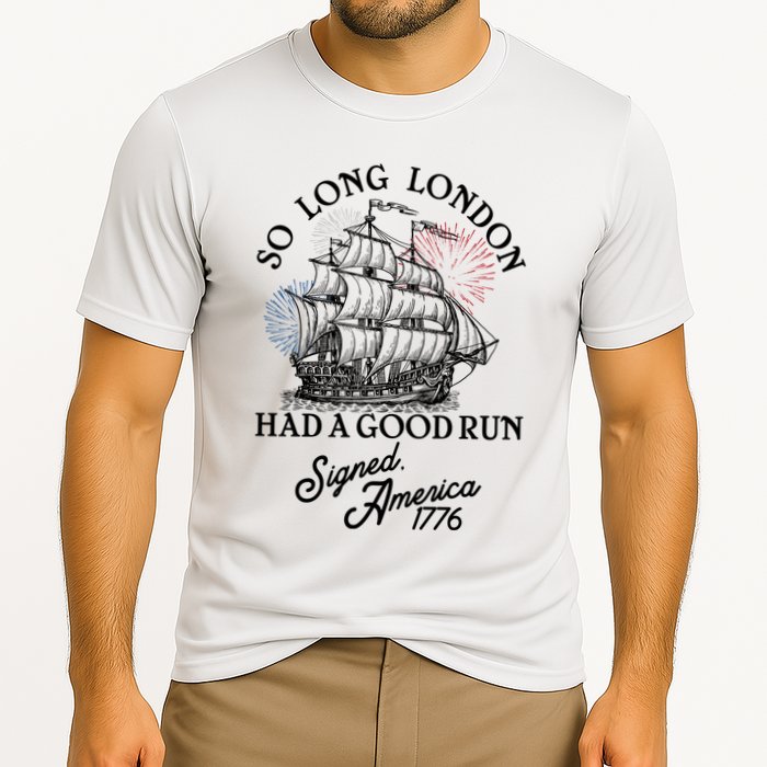 So Long London Had A Good Run Signed America 1776 Performance Shirt