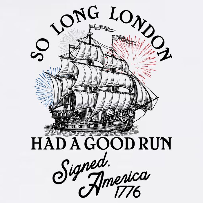 So Long London Had A Good Run Signed America 1776 Button