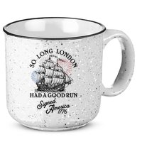 So Long London Had A Good Run Signed America 1776 15oz Campfire Ceramic Mug