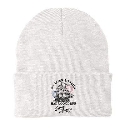So Long London Had A Good Run Signed America 1776 Beanie