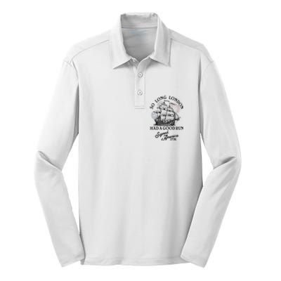 So Long London Had A Good Run Signed America 1776 Silk Touch Performance Long Sleeve Polo