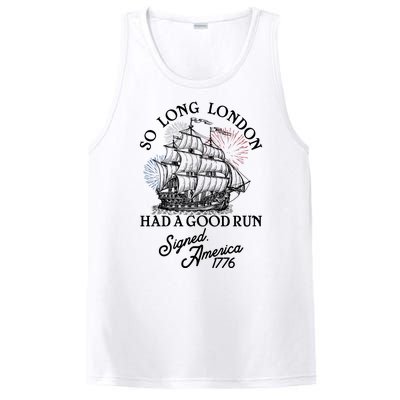 So Long London Had A Good Run Signed America 1776 PosiCharge Competitor Tank