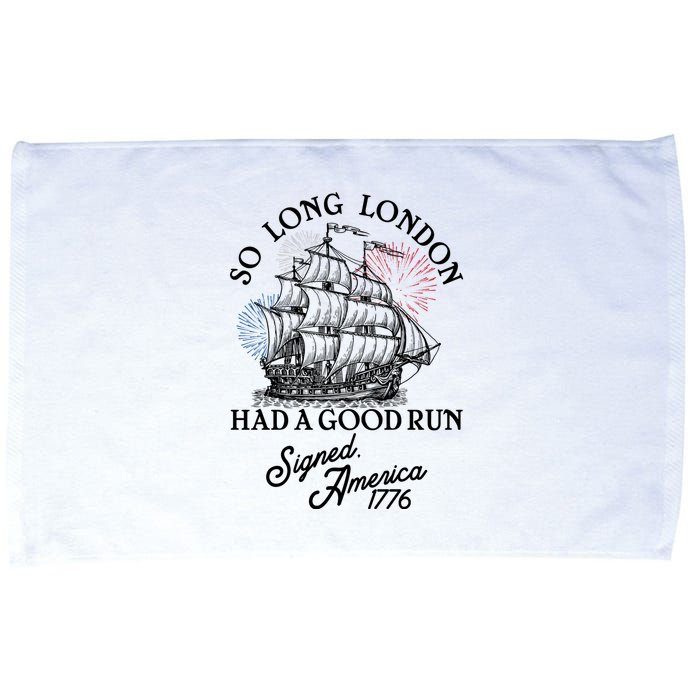 So Long London Had A Good Run Signed America 1776 Microfiber Hand Towel