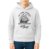 So Long London Had A Good Run Signed America 1776 Kids Hoodie