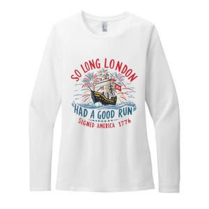 So Long London Had A Good Run Funny 4th Of July Womens CVC Long Sleeve Shirt