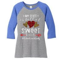 School Lunch Lady My Class Is Full Of Sweet Hearts Gift Women's Tri-Blend 3/4-Sleeve Raglan Shirt