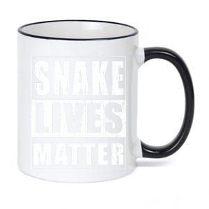 Snake Lives Matter Funny Gift For Herpetologist Gift 11oz Black Color Changing Mug