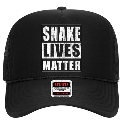 Snake Lives Matter Funny Gift For Herpetologist Gift Trucker Hat