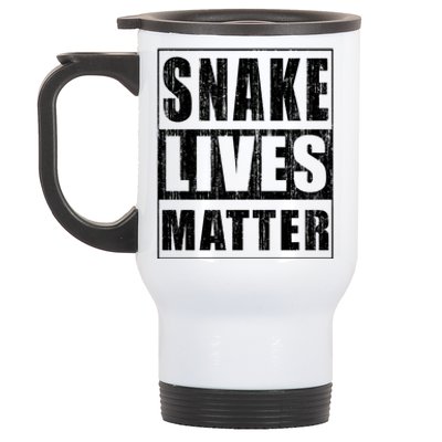 Snake Lives Matter Funny Gift For Herpetologist Gift Stainless Steel Travel Mug