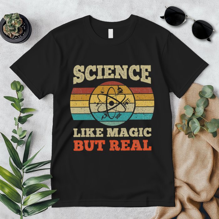 Science Like Magic But Real Science Teacher Geek Nerd Premium T-Shirt