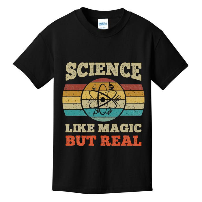 Science Like Magic But Real Science Teacher Geek Nerd Kids T-Shirt