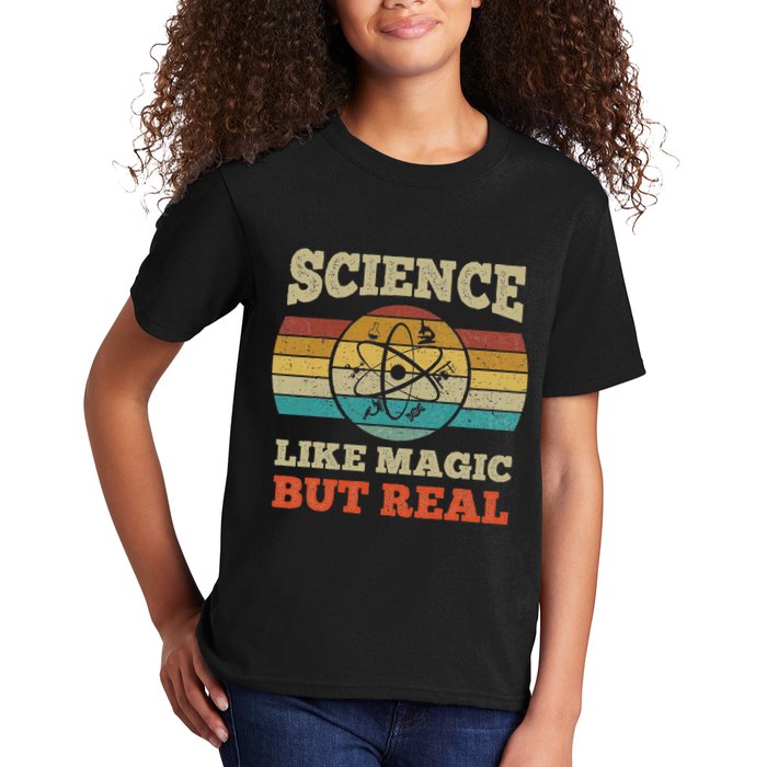 Science Like Magic But Real Science Teacher Geek Nerd Kids T-Shirt