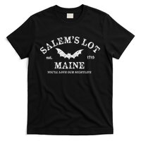 SalemS Lot Maine Nightlife Vampire Bat T-Shirt