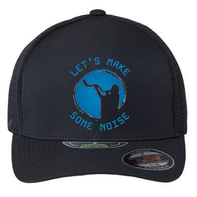 Shofar LetS Make Some Noise Rosh Hashanah Flexfit Unipanel Trucker Cap