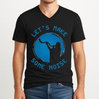 Shofar LetS Make Some Noise Rosh Hashanah V-Neck T-Shirt