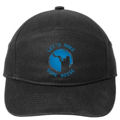 Shofar LetS Make Some Noise Rosh Hashanah 7-Panel Snapback Hat