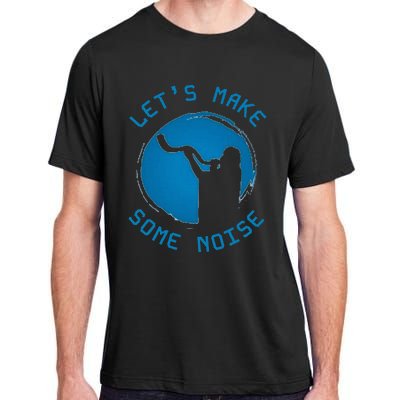 Shofar LetS Make Some Noise Rosh Hashanah Adult ChromaSoft Performance T-Shirt