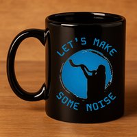 Shofar LetS Make Some Noise Rosh Hashanah 11oz C Handle Ceramic Mug