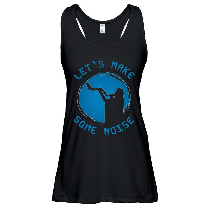 Shofar LetS Make Some Noise Rosh Hashanah Ladies Essential Flowy Tank