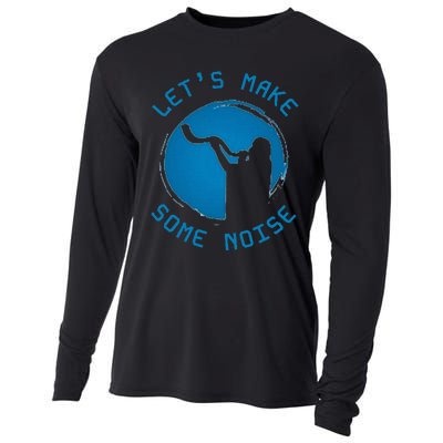 Shofar LetS Make Some Noise Rosh Hashanah Cooling Performance Long Sleeve Crew