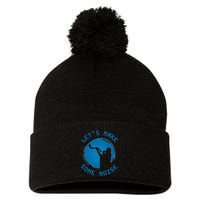 Shofar LetS Make Some Noise Rosh Hashanah Pom Pom 12in Knit Beanie