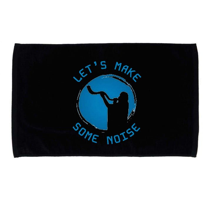 Shofar LetS Make Some Noise Rosh Hashanah Microfiber Hand Towel