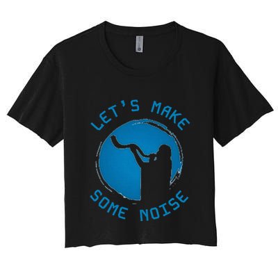 Shofar LetS Make Some Noise Rosh Hashanah Crop Top