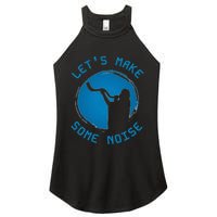 Shofar LetS Make Some Noise Rosh Hashanah Women's Perfect Tri Rocker Tank
