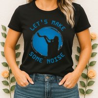 Shofar LetS Make Some Noise Rosh Hashanah Womens T-Shirt